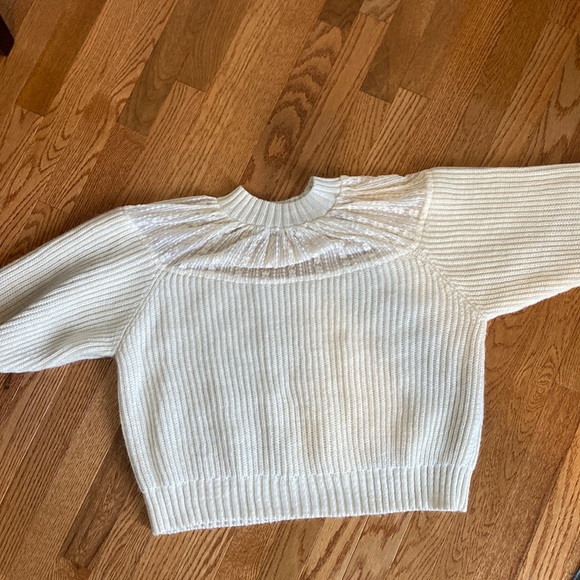 Zara Crème net sweater - Picture 3 of 6